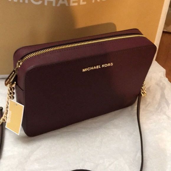 š„SALEš„Michael Kors Jet Set Crossbody Bag Merlot - Picture 7 of 7